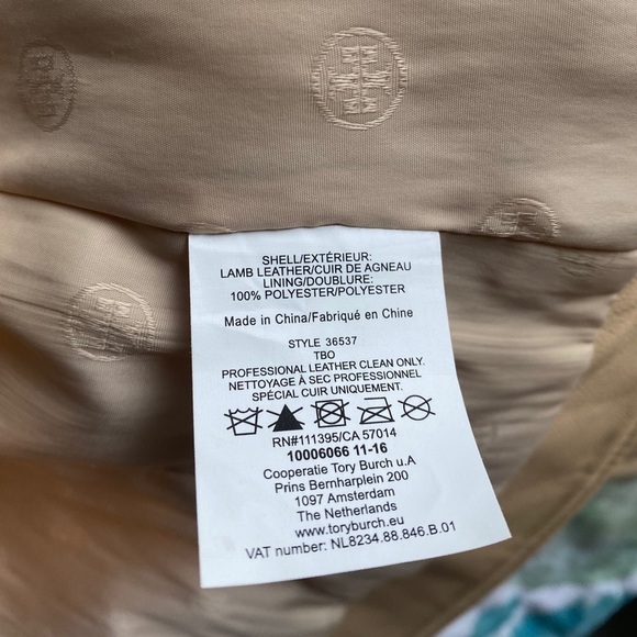 Tory Burch Harper Motorcycle Leather Jacket - Picture 2 of 6